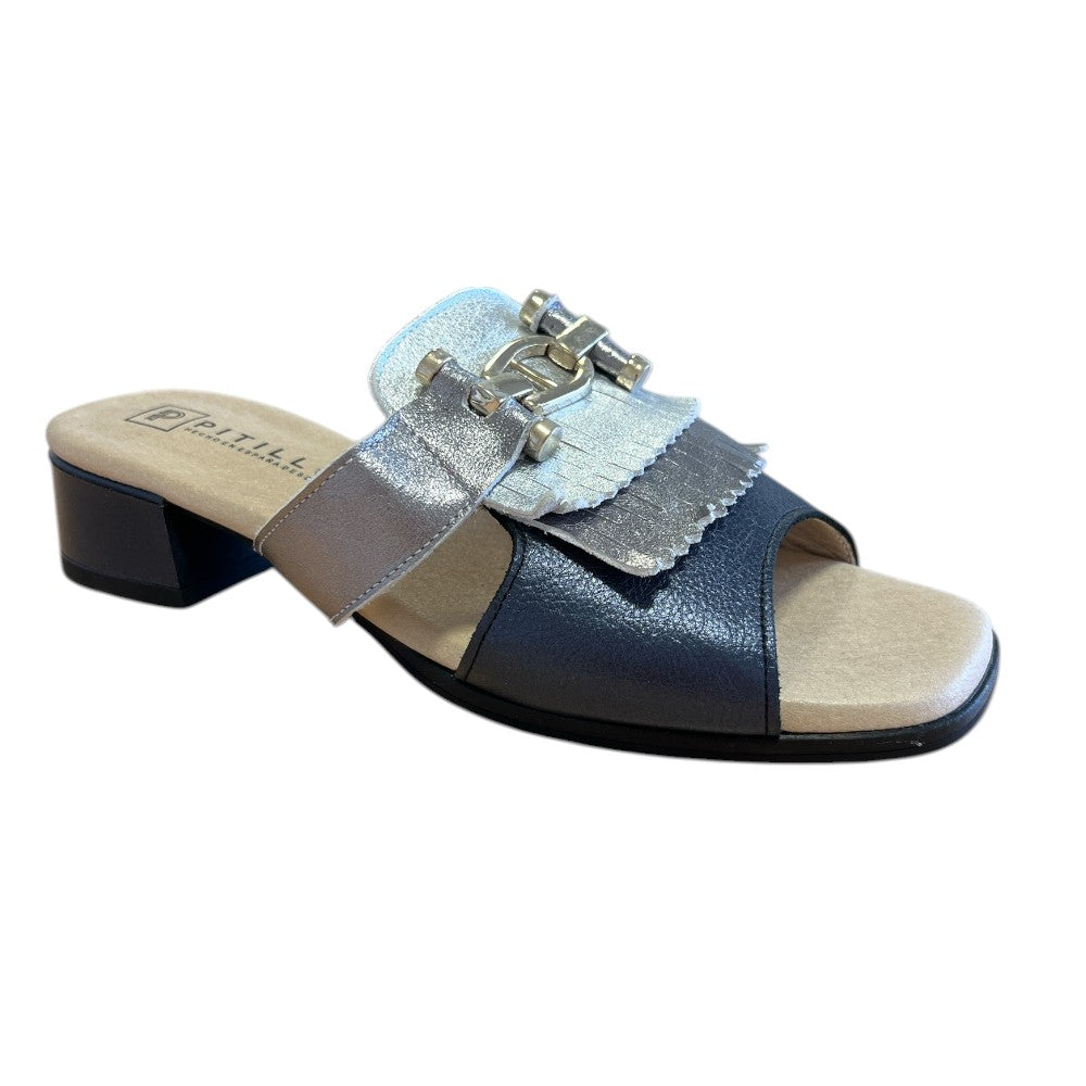 Pitillos 11.204 Navy Mule Sandals
