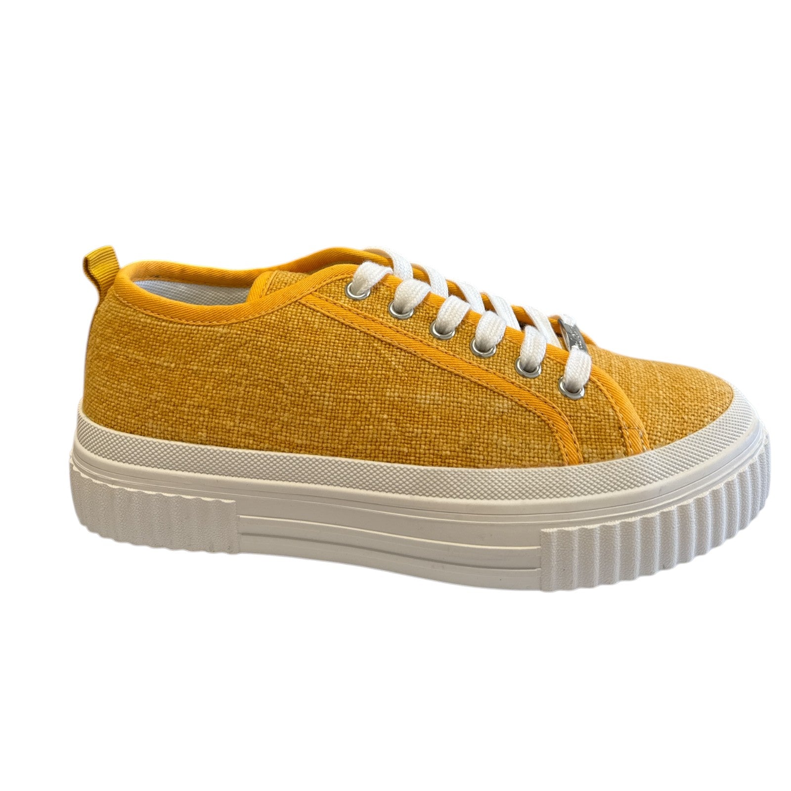Lotus Aiday Lemon Canvas Trainers