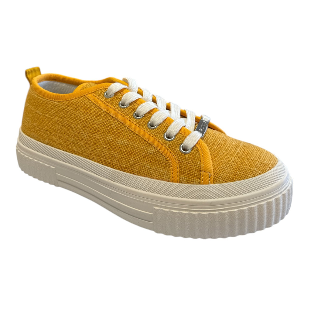 Lotus Aiday Lemon Canvas Trainers