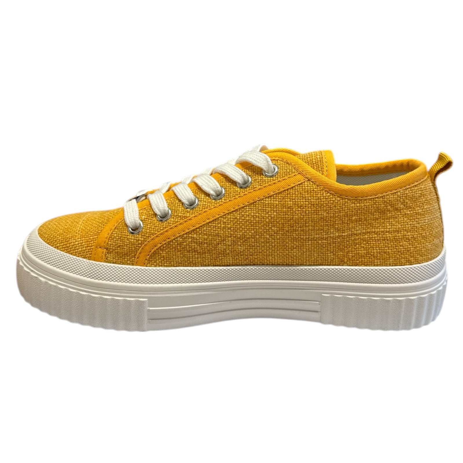 Lotus Aiday Lemon Canvas Trainers