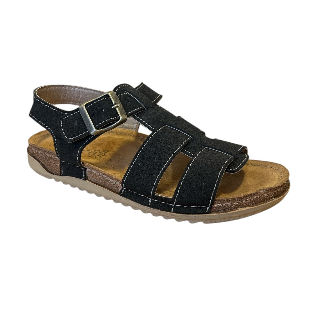 Lotus Pioppi Black Casual Sandals