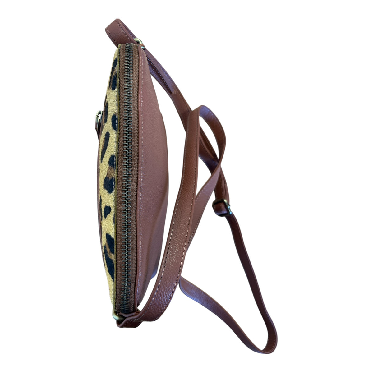 Lotus Tan Leopard Print Cross Body Bag
