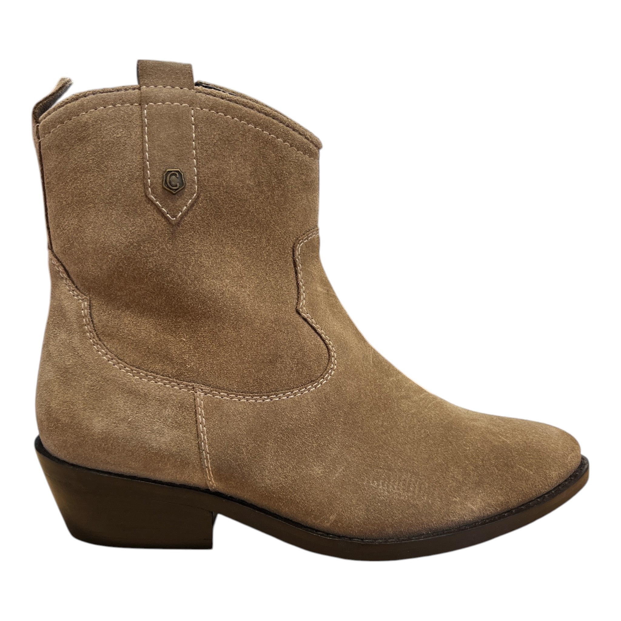 Carmela Taupe Suede Ankle Boots 164175