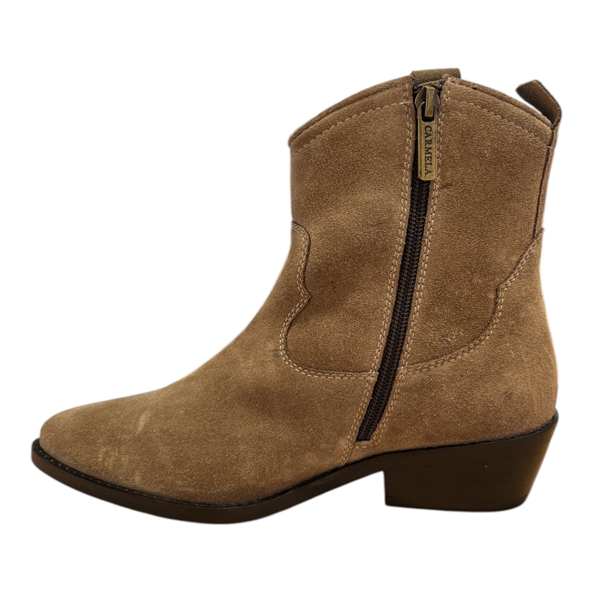Carmela Taupe Suede Ankle Boots 164175