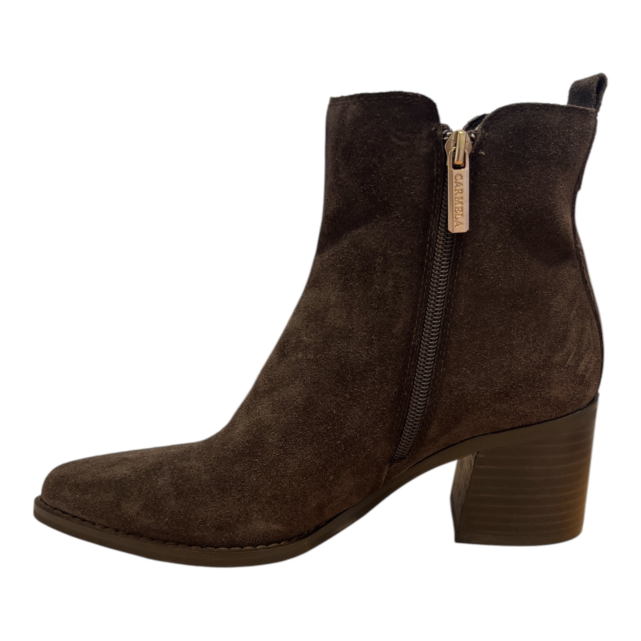 Brown Suede Ankle Boots 164257