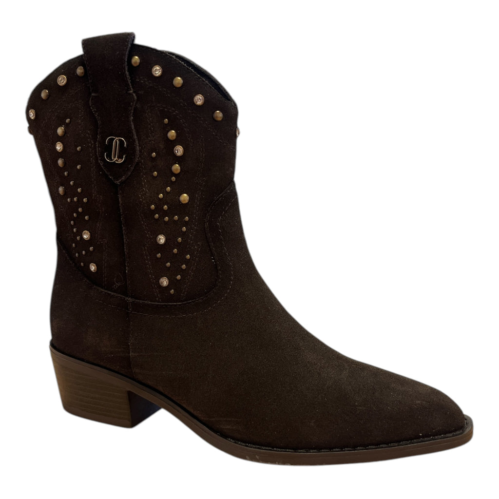 Carmela Brown Suede Ankle Boots 164248
