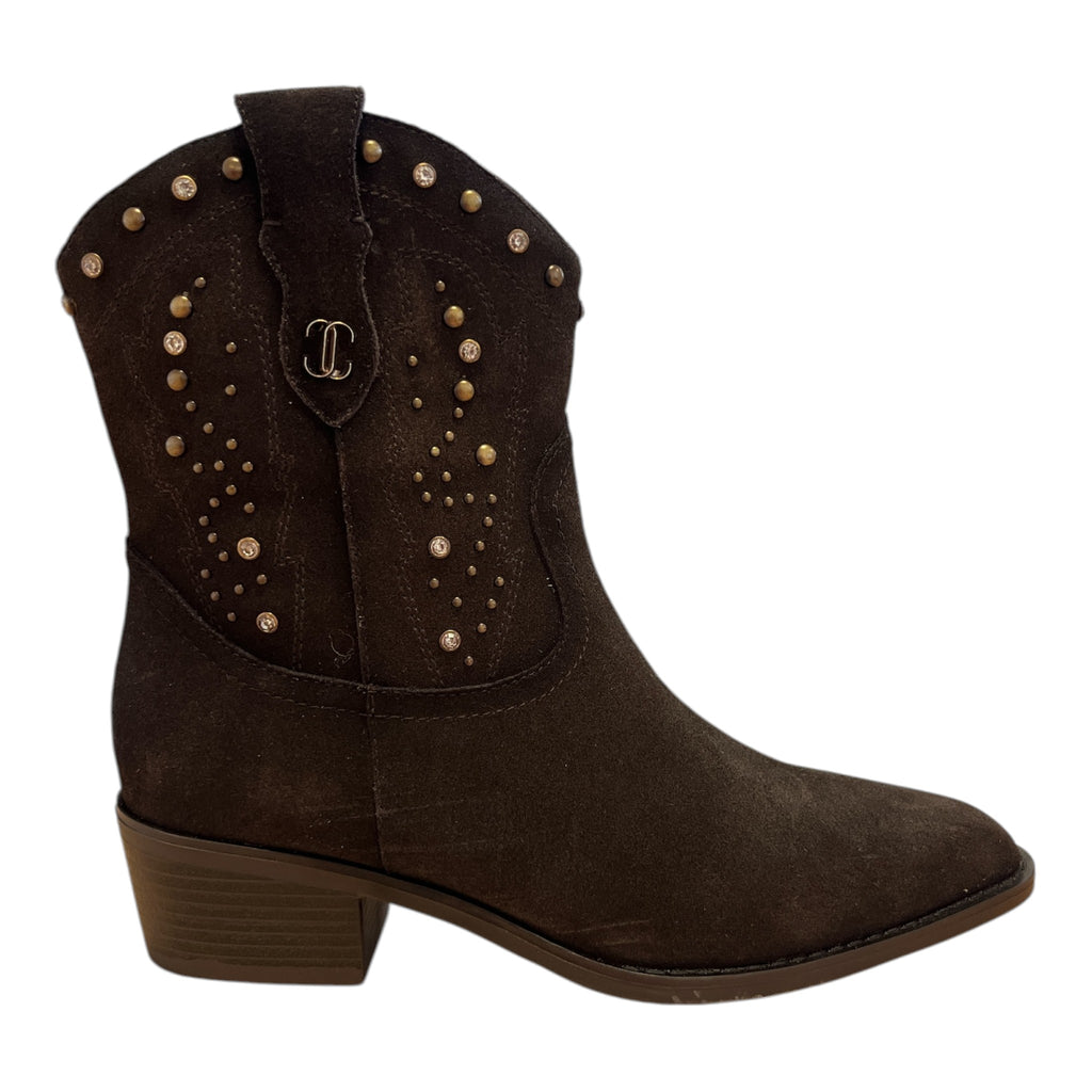 Carmela Brown Suede Ankle Boots 164248