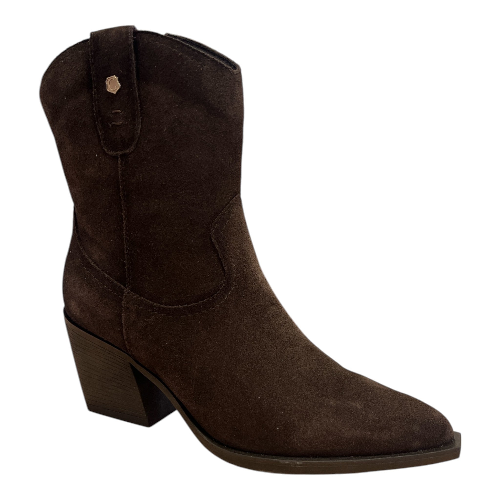 Carmela Brown Suede Ankle Boots 164387
