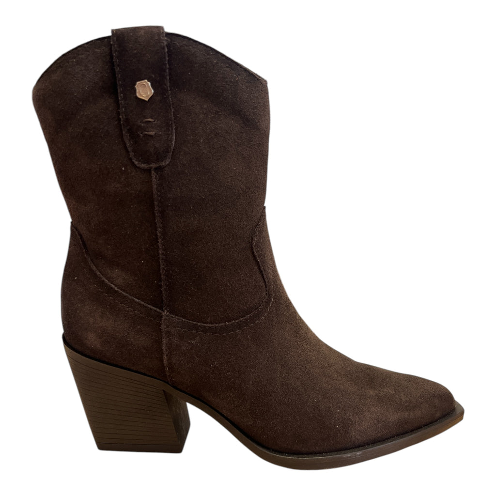 Carmela Brown Suede Ankle Boots 164387