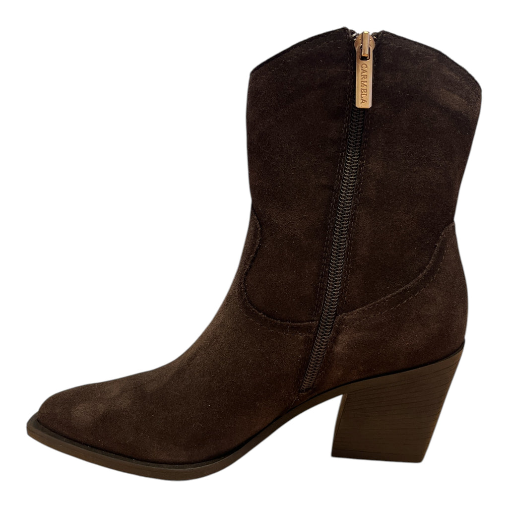 Carmela Brown Suede Ankle Boots 164387