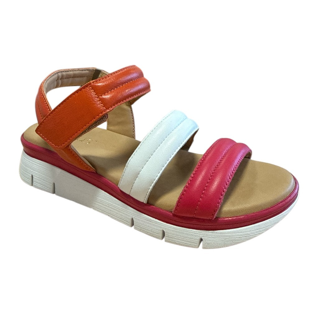Lotus Zamira Pink Multi Leather Sandals