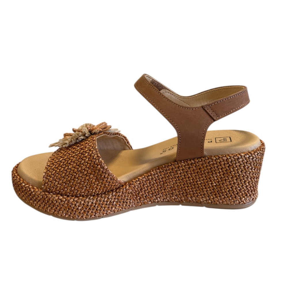 Pitillos 11262 Tan Wedge Sandals