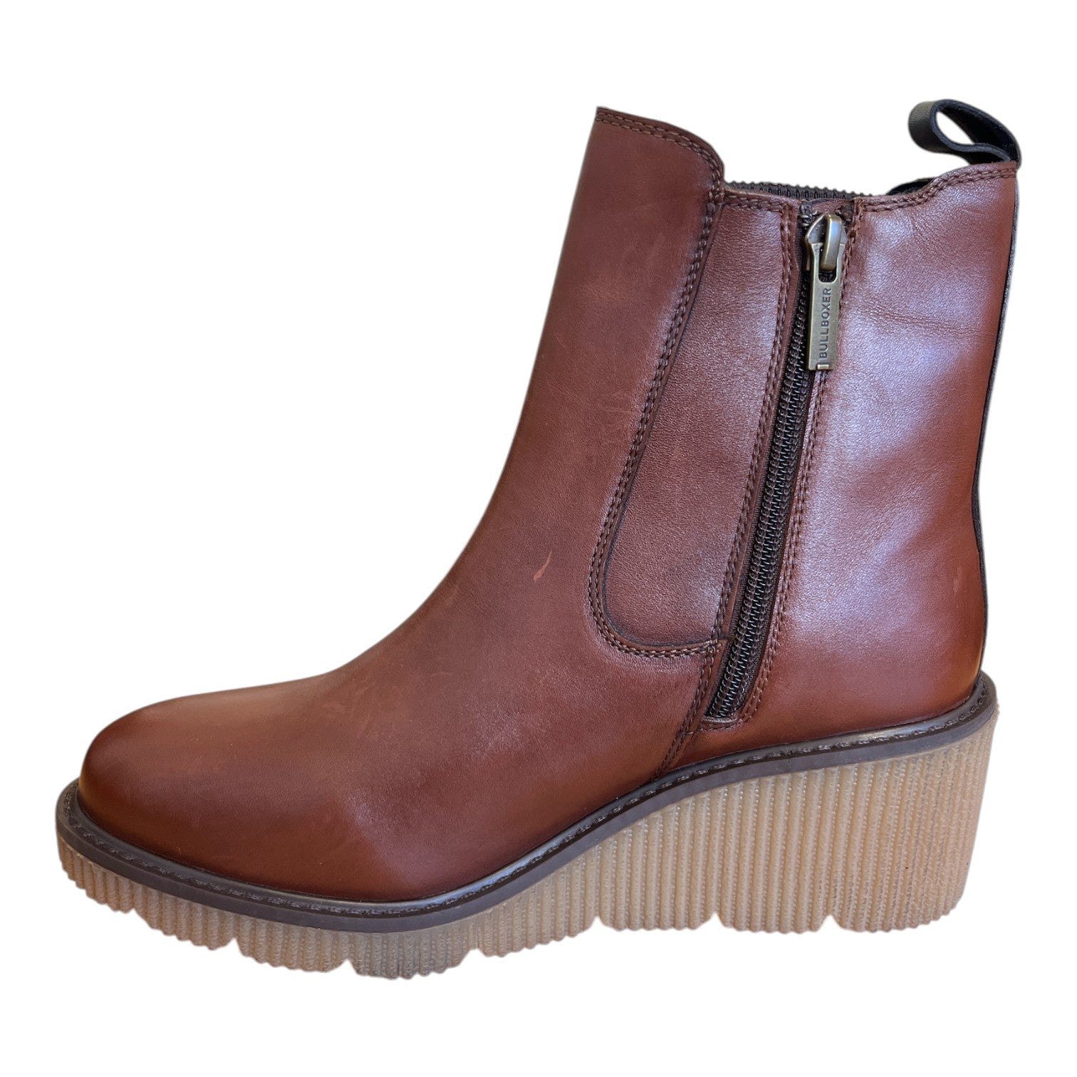 Lotus Lavania Tan Wedge Boots