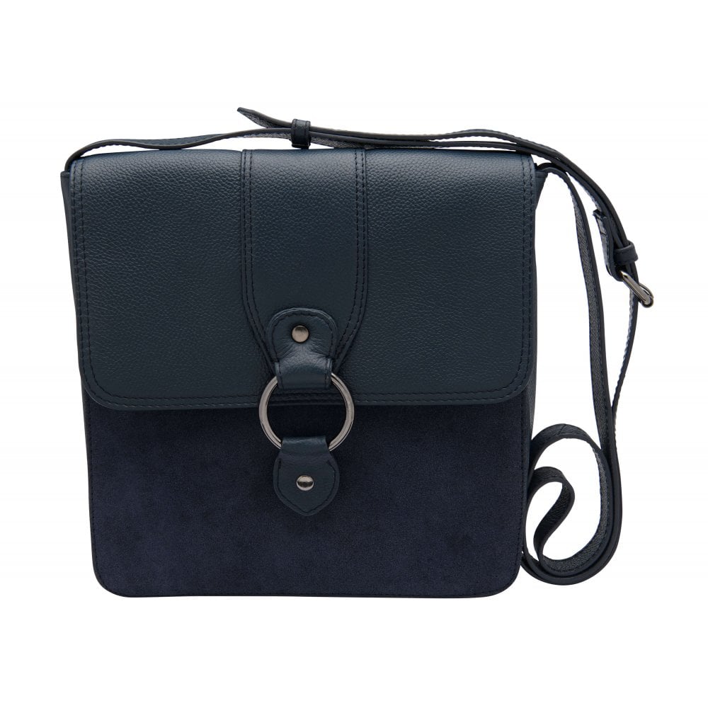 Lotus Miley Navy Leather Cross Body Bag