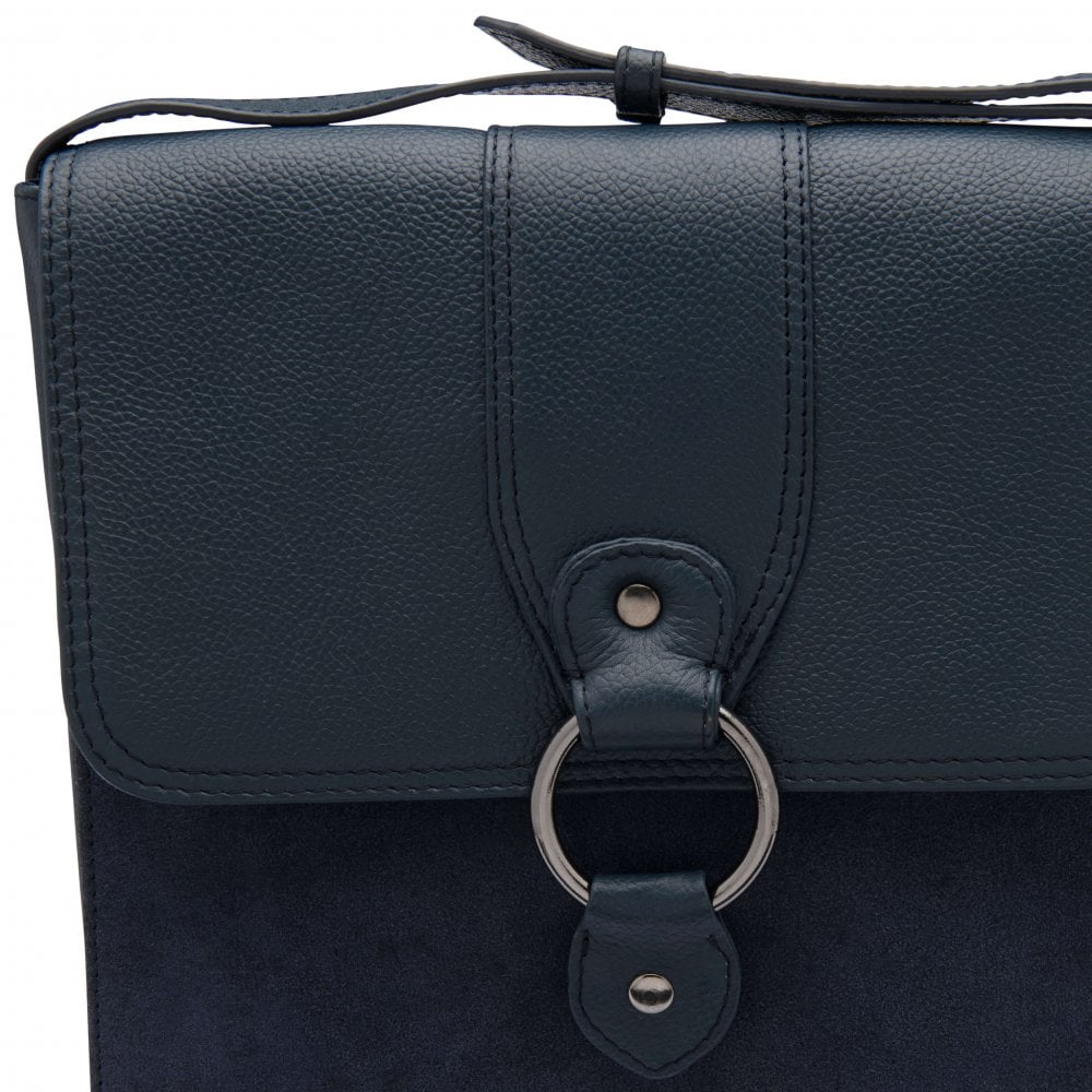 Lotus Miley Navy Leather Cross Body Bag