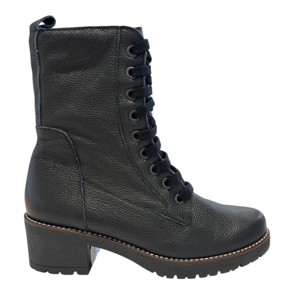 Pitillos Black Leather Lace-Up Boots 20.524