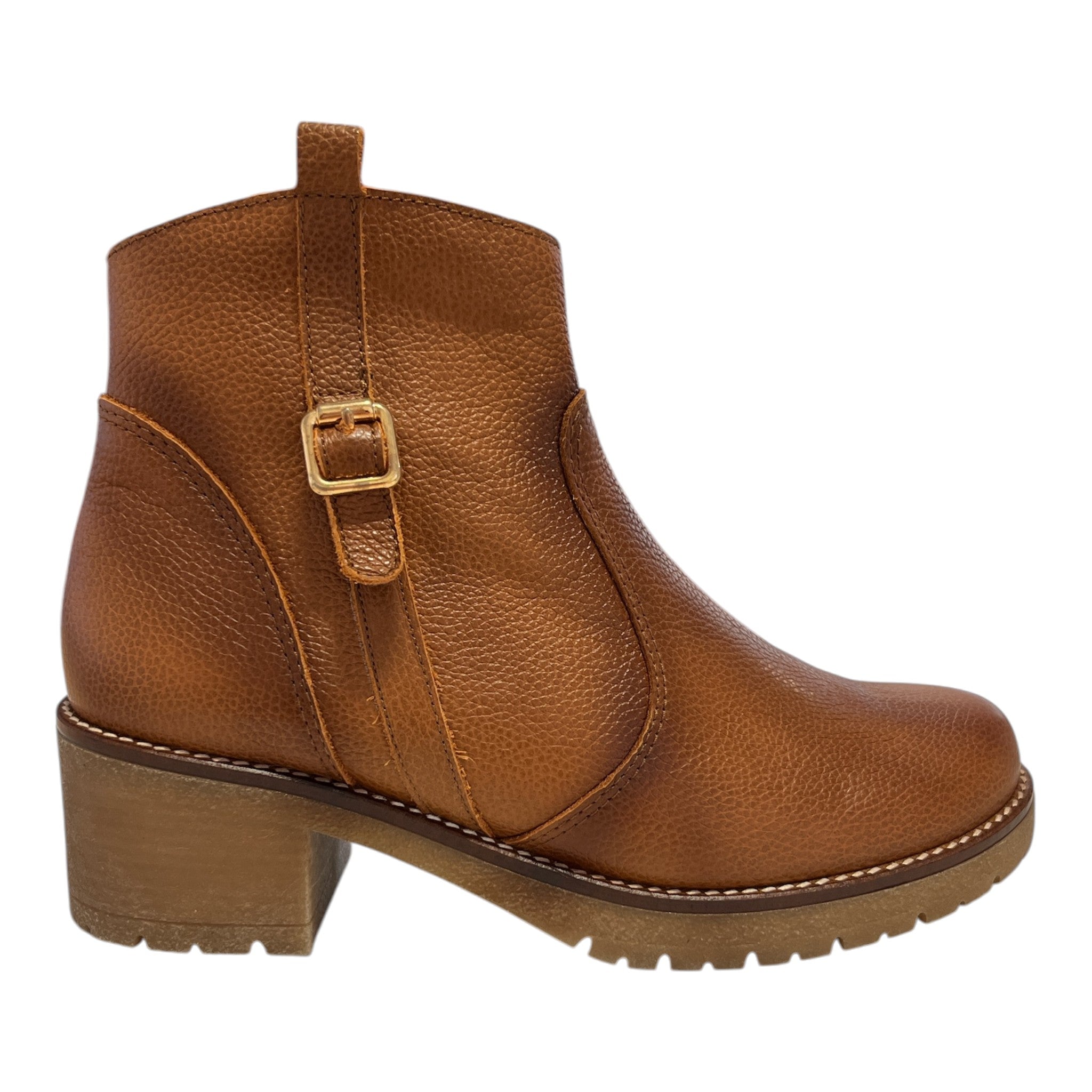 Pitillos Tan Leather Ankle Boots 20.526