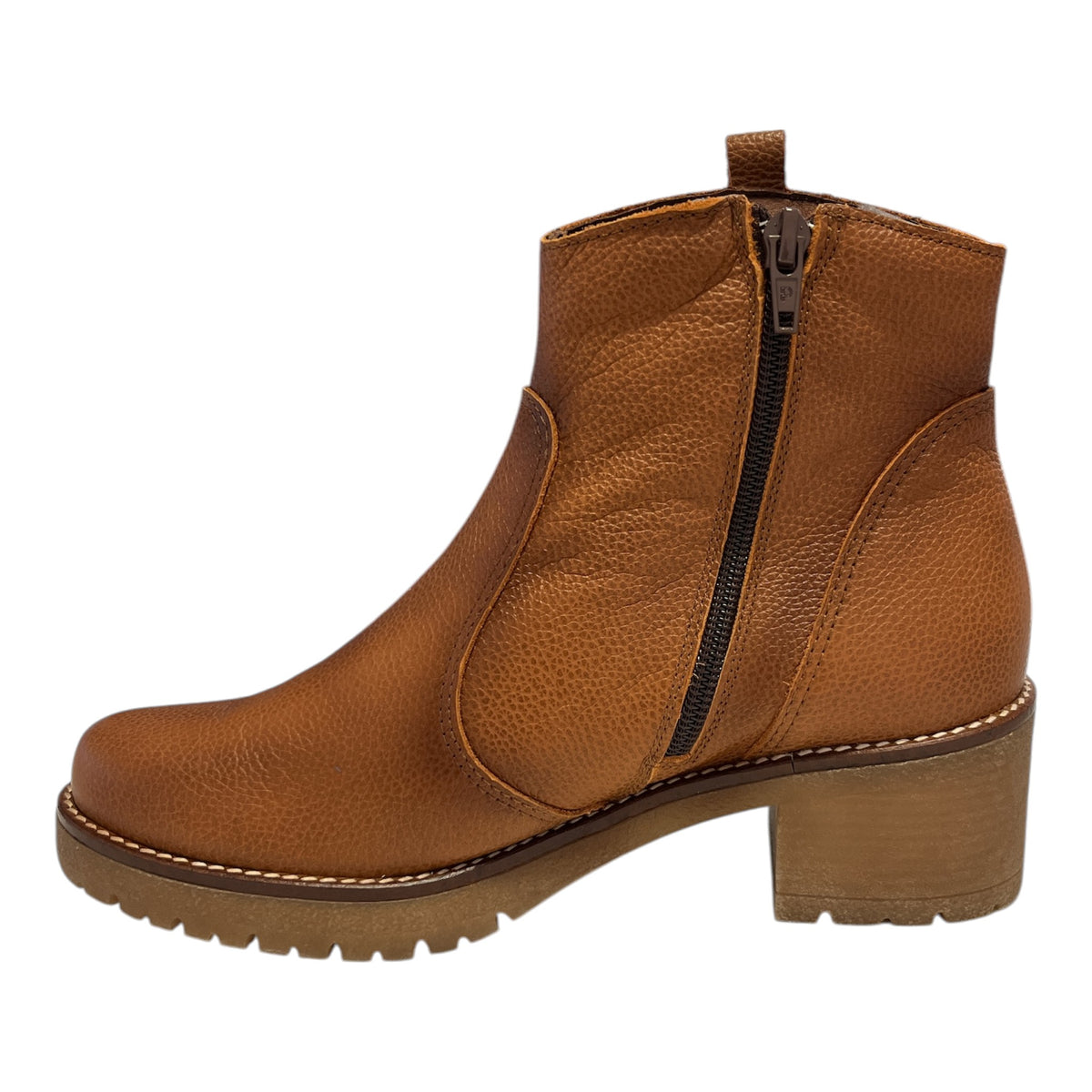 Pitillos Tan Leather Ankle Boots 20.526