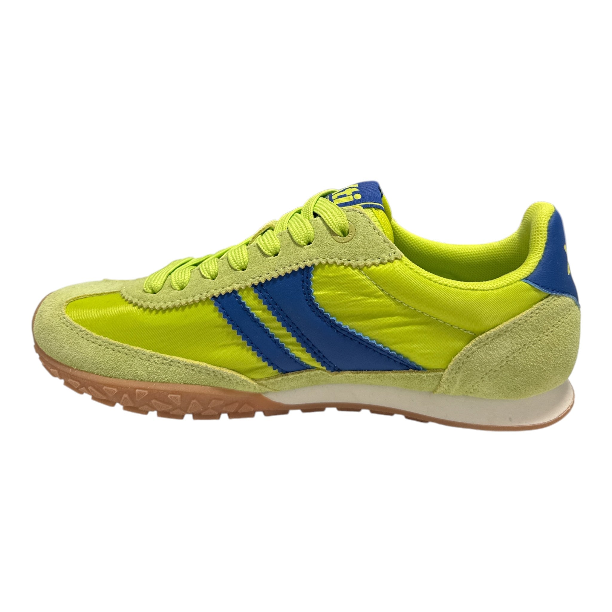 Xti Bright Green Retro Trainers