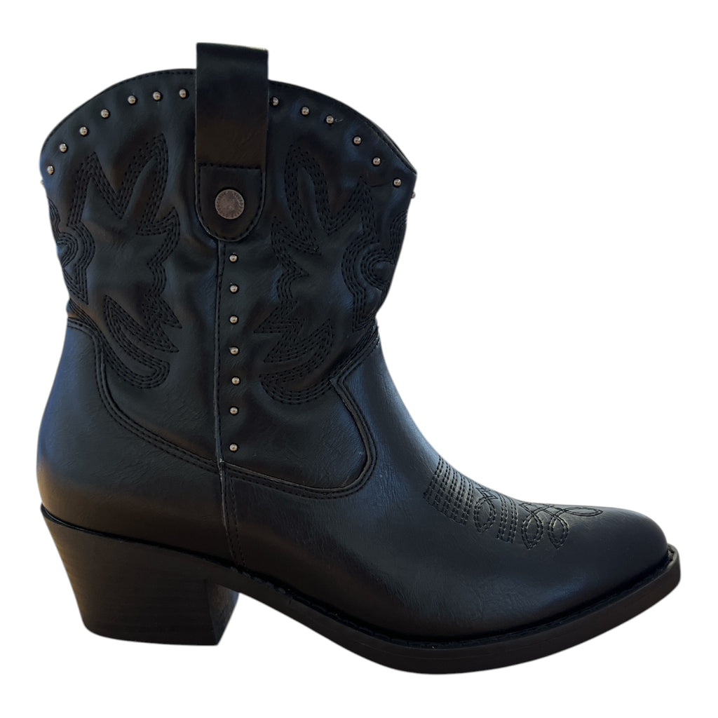 Xti Black Cowboy Boots 146190
