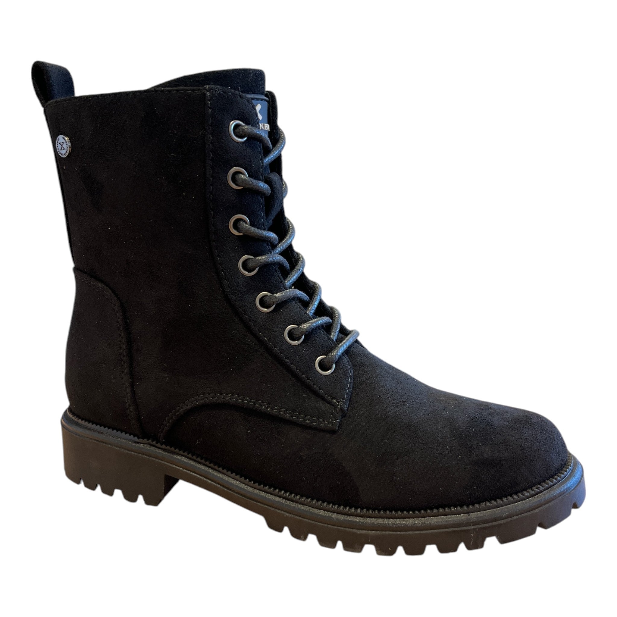 Xti Black Lace-Up Ankle Boots 146243