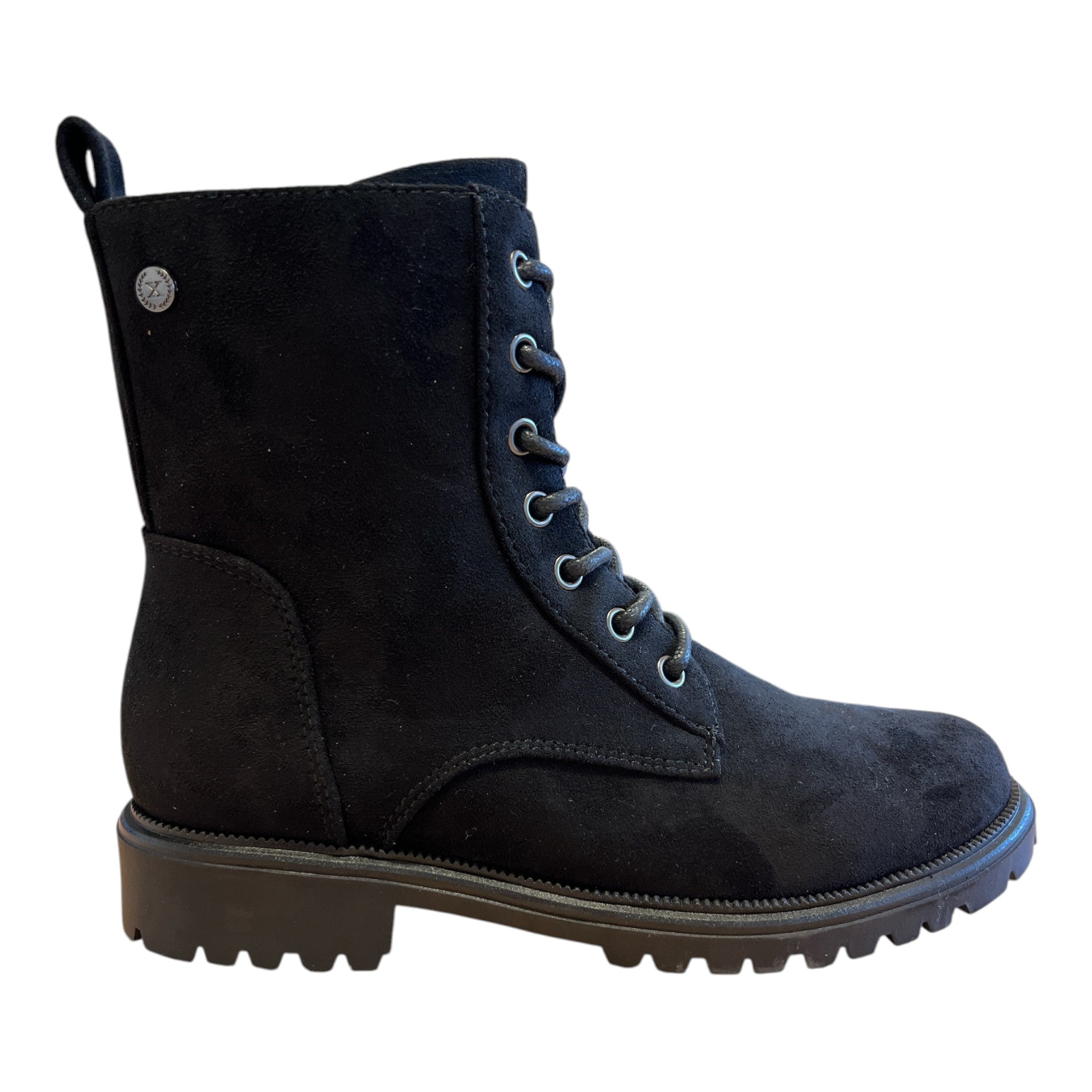 Xti Black Lace-Up Ankle Boots 146243