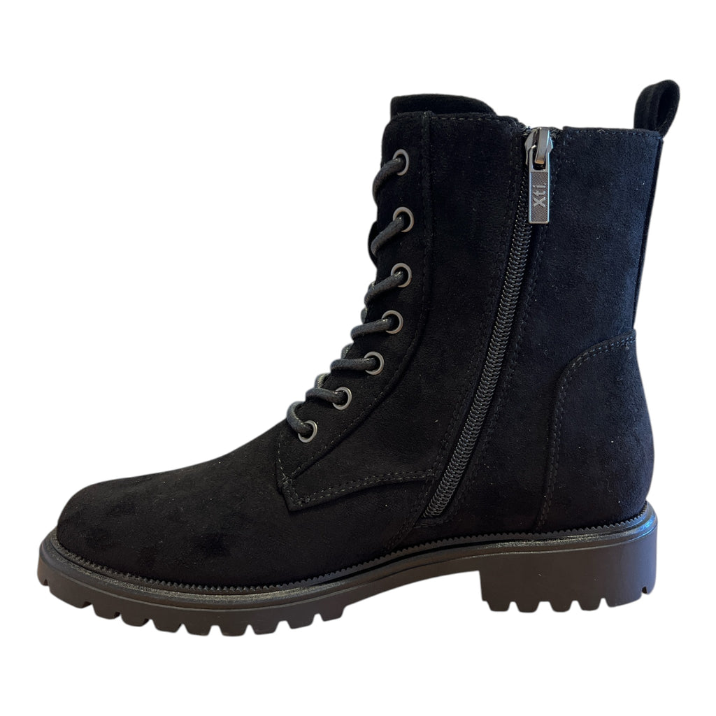 Xti Black Lace-Up Ankle Boots 146243