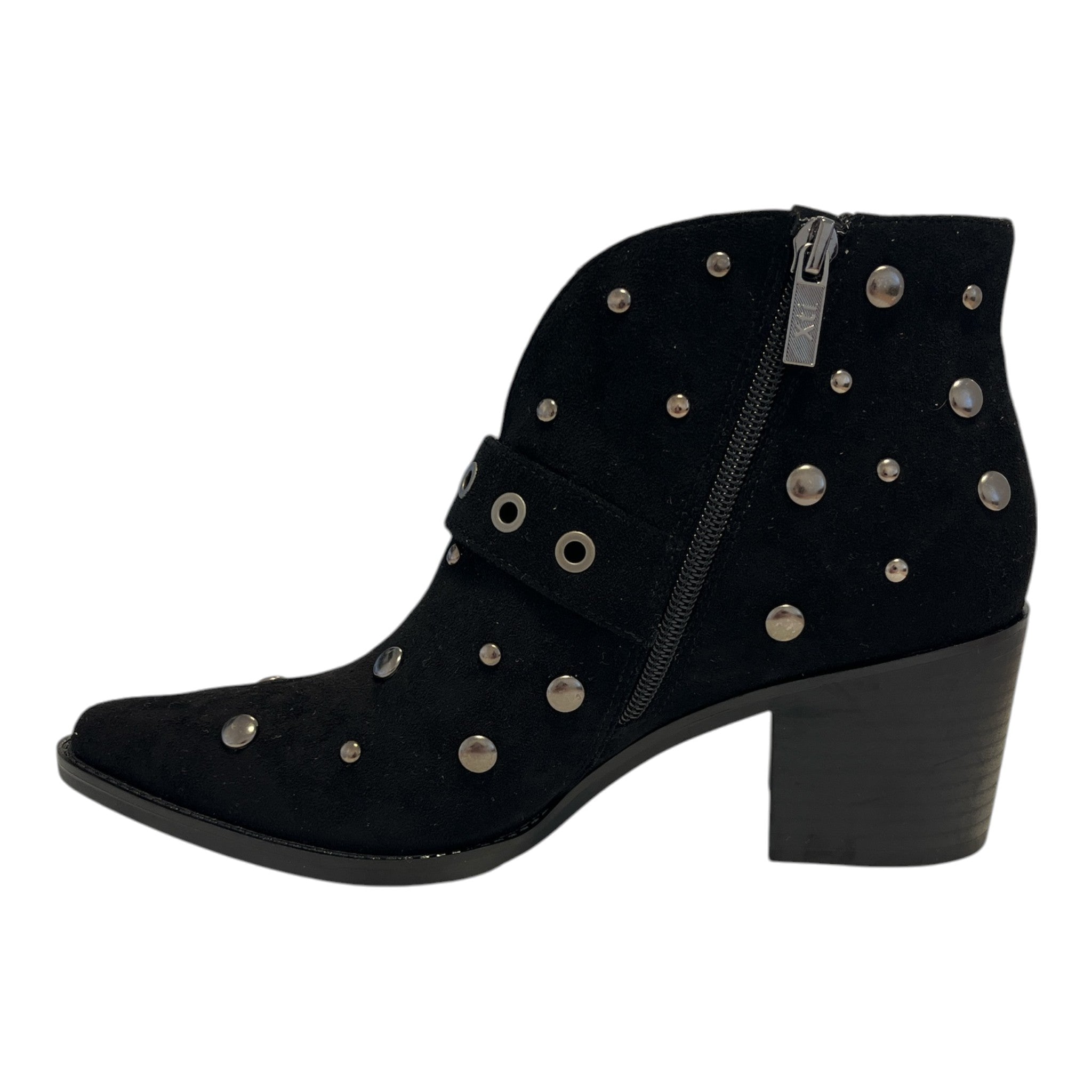 Xti Black Pointed Toe Ankle Boots 146516