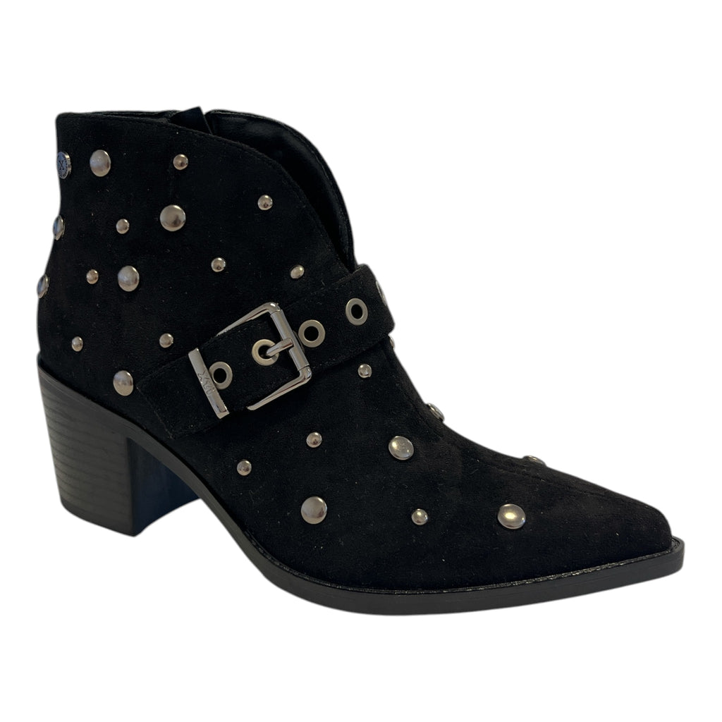 Xti Black Pointed Toe Ankle Boots 146516