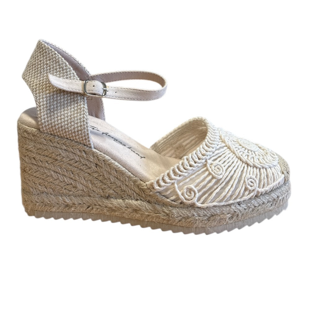 Xti Beige Espadrille Wedge Sandals