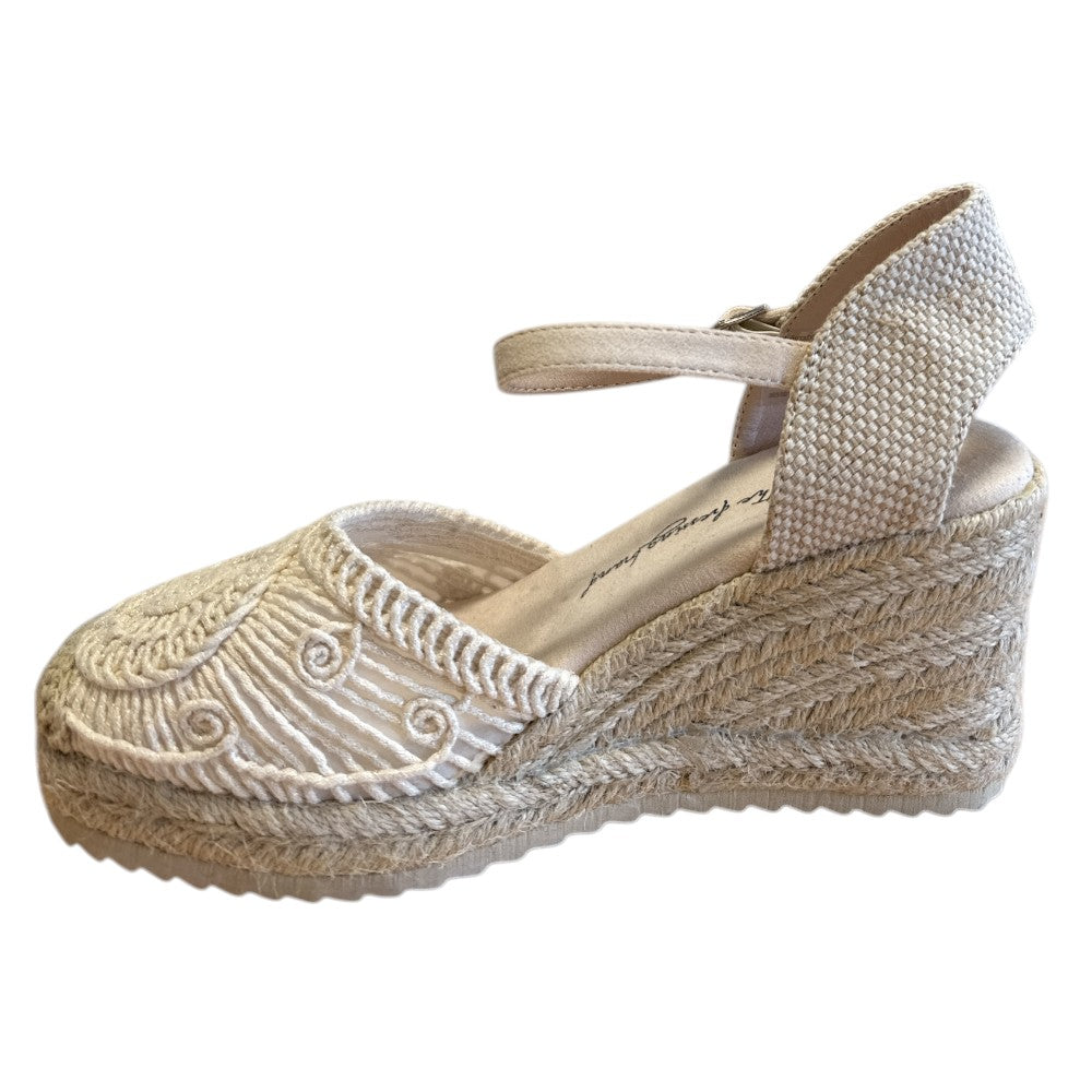 Xti Beige Espadrille Wedge Sandals